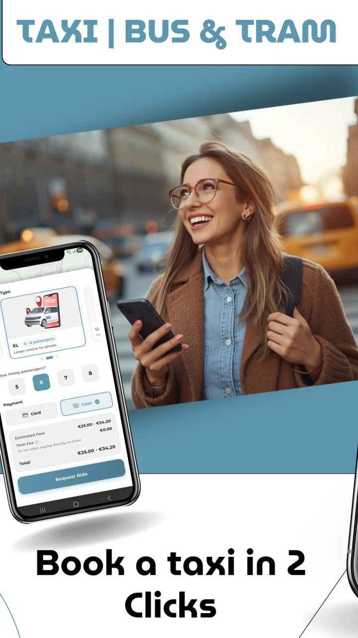 App de pasajeros de Camino Cabs en Google Play: paradas de taxi y taxis libres en un mapa de Dublín